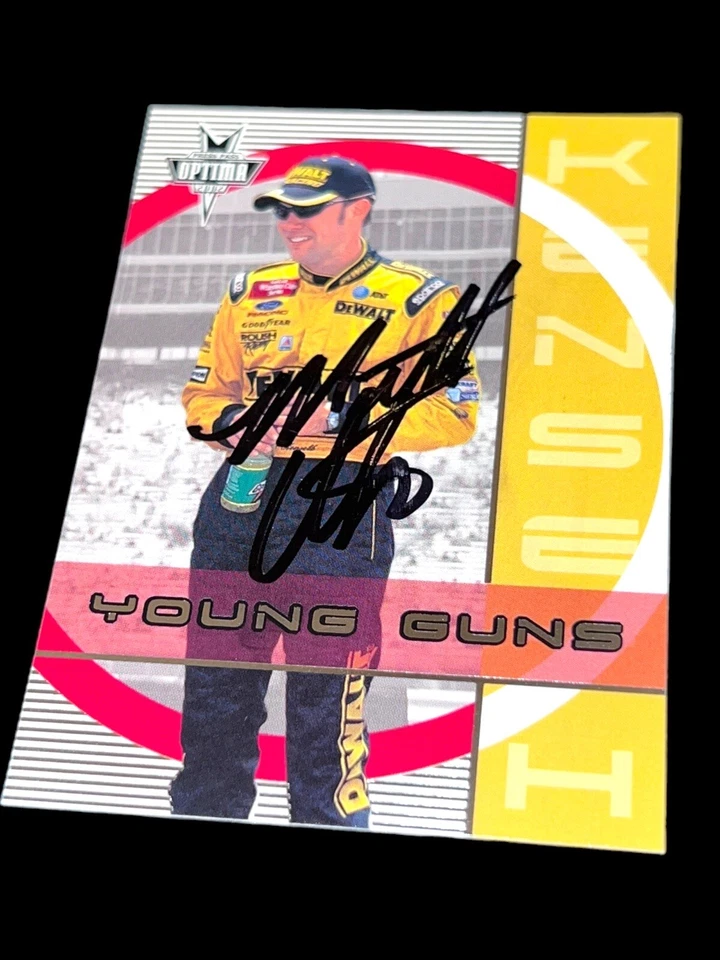 Matt Kenseth 2002 PRESS PASS OPTIMA YOUNG GUNS autographed NASCAR HOFer card - Image 1 of 1