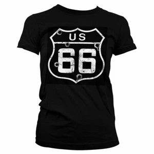 Officially Licensed Route 66 - Bullets Women T-Shirt S-XXL Sizes - Picture 1 of 1