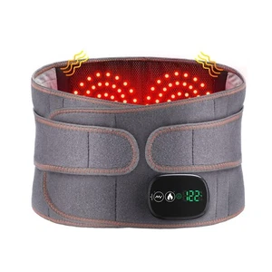 Electric Infrared Heating Therapy Waist Vibration Massager Back Brace Belt Wrap - Picture 1 of 16