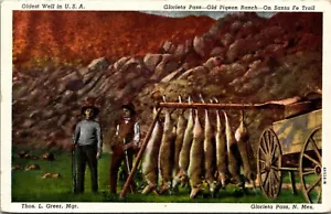 Glorieta Pass Old Pigeon Ranch New Mexico Linen Postcard - Imagen 1 de 2