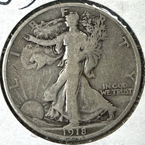 1918-S 50C Walking Liberty Half Dollar (75140) Cover