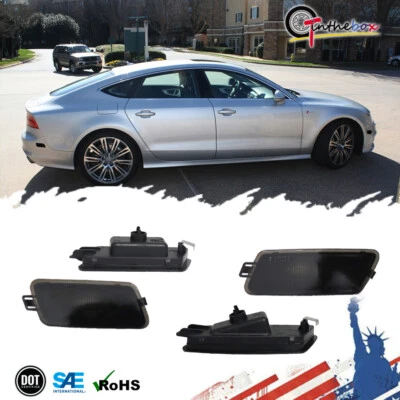 4Pack Front & Rear Side Marker Light Covers For Audi A7 S7 RS7 Quattro 2012-2018 - Image 1 of 4