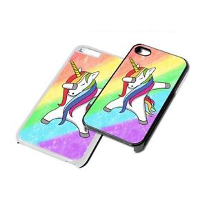 Unicorn Dabbing Rainbow Phone Cover for iPhone iPod iPad Samsung 4 5 6 7 6th gen
