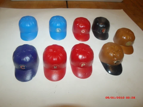 Collection of vintage MLB gumball helmets Cover