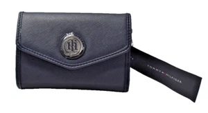 Tommy Hilfiger Small Wallet Clutch Dark Blue New! NWT - Picture 1 of 6