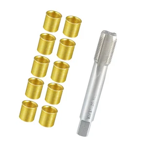 1 Set Spark Plug Thread Repair Tools kit with M14x1.25 Inserts+M16x1.25 Tap - Picture 1 of 12