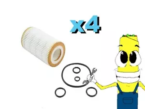 Premium Oil Filter for Mercedes Benz SLK32 AMG w/ 3.2L Engine 2002-2004 Pack 4 - Picture 1 of 3