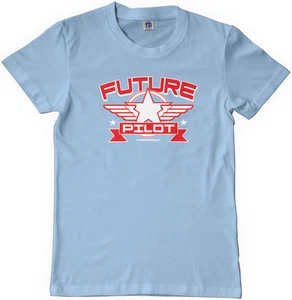 Threadrock Kids Future Pilot Youth T-shirt Airplane Aviation Flying Plane - Picture 1 of 6