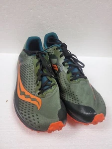 Saucony Kilkenny XC 9 Hombres 11 Picos Bajo Verde Naranja - Imagen 1 de 8