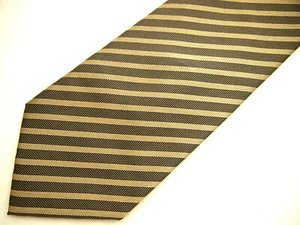 Corbata Kenneth Cole Para Hombre Gris Beige Rayas Repp 57" Carrera - Imagen 1 de 4