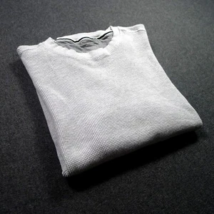 Member Mark Uomo GRANDE Grigio Waffle Maglia Manica Lunga Termica T – Misto Cotone - Foto 1 di 9