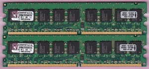 2GB 2x1GB KINGSTON PC2-5300E DDR2 ECC KVR667D2E5K2/2G SERVER WORKSTATION RAM KIT - Picture 1 of 2