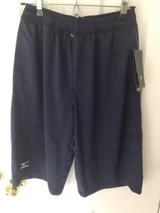 Mizuno Performance Navy Shorts Size Youth  XL Gym Pants Jersey Sports Athletics - Picture 1 of 8