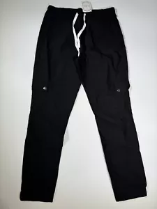 E-Retro Women’s Cargo Pants Casual stretchy Pants Regular black Size XL - Picture 1 of 9
