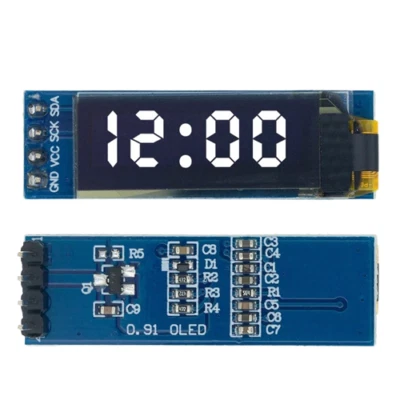OLED Display Module 0.91 inch 128X32 IIC I2C  For Arduino, Raspberry PI - Image 1 of 4