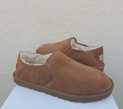 UGG KENTON CHESTNUT SUEDE/ SHEEPSKIN COMFORT SLIPPERS, MEN US 12/ EUR 45 ~NEW - Image 1 of 4