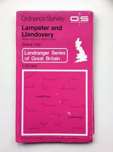 Vintage Ordnance Vermessung Blatt Karte Nr. 146 Lampeter & Llandovery - Bild 1 von 2