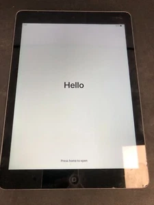 Apple iPad Air - MD785B/A - 16GB - Space Grey - LCD Cracked - Picture 1 of 13