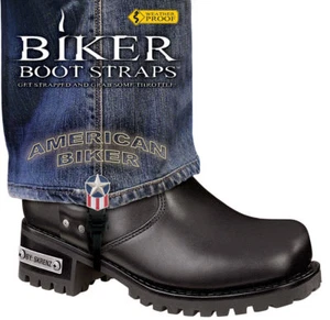 Harley-Davidson Boots 6" American Biker Motorcycle Straps - Picture 1 of 4