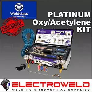 WELDCLASS Platinum Oxy Acetylene Gas Cutting Kit, Welding Oxygen Acet, 4-OXACK - Picture 1 of 6
