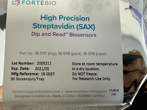 Sartorius ForteBio Biosensore SAX Streptavidina Alta Precisione, Scad. 21/05,18-5117 - Foto 1 di 2