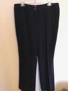 NWT Versailles Black Washable Stretch Dress Pants, Size 14 - Picture 1 of 8
