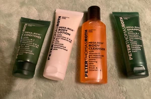 Lot 4 pc set PETER THOMAS ROTH MEGA-RICH Lotion Shampoo conditioner Body Wash - Picture 1 of 3