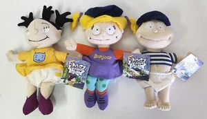 3x Rugrats In Paris 8" Soft Toy Plush Doll With Tags, Tommy, Angelica, Kimi - Picture 1 of 4