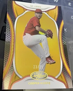 Cooper Hjerpe 2023 Chronicles Certified Mirror GOLD 23/25 Rookie CARDINALS #11 - Picture 1 of 3