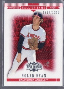 2007 NOLAN RYAN TOPPS TRIPLE THREADS RED CARD 0732/1350