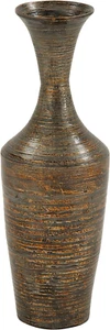 Bamboo Wood Decorative Vase Tall Floor Centerpiece Vase with Lacquer, Vase for H - Picture 1 of 5