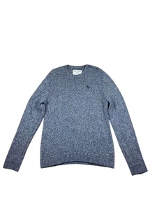 Suéter gris cuello redondo abercrombie and fitch para hombre talla L - Imagen 1 de 4
