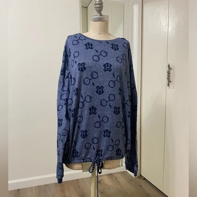 Harry Potter Women’s Blue  Lightweight Sweatshirt Sweater 3X - Image 1 of 4