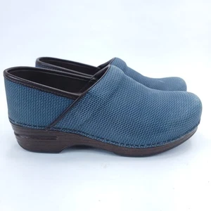 Dansko Pro XP 2.0 Womens Sz 7 EU 38 Walking Comfort Blue Clogs Mules Shoes - Picture 1 of 7