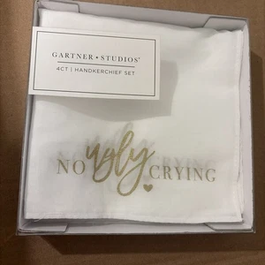 Fazzoletto da donna Gartner Studios per damigelle d'onore "No Ugly CRYING" (NUOVO CON SCATOLA) - Foto 1 di 2
