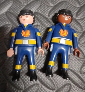 Playmobil Geobra Konvolut 2 Feuerwehr Figuren 1997 - Bild 1 von 4