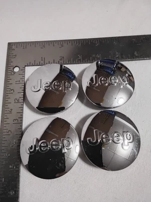 Juego de 4 tapas centrales Jeep Grand Cherokee Compass 2007-24 1LB77TRMAB CROMADAS Foto 1 de 4