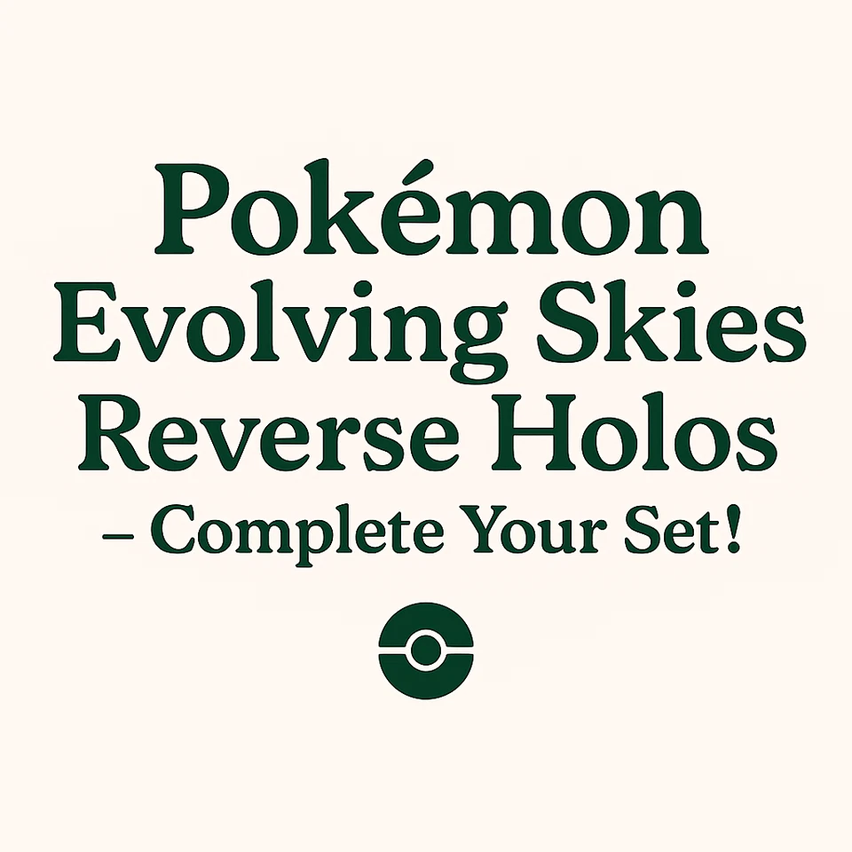 Pokemon SWSH07: Evolving Skies - Reverse Holos - Complete Your Set! - Image 1 of 1