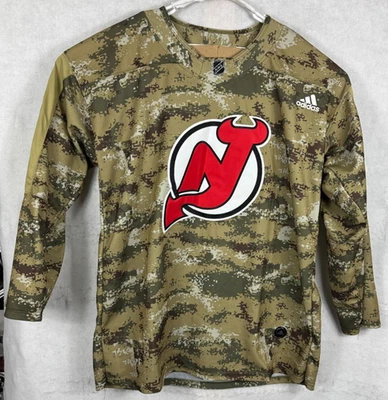 Adidas NHL New Jersey Devils Hockey Jersey Patrick Elias #26 Verde Camuflaje 60 3XL Foto 1 de 4
