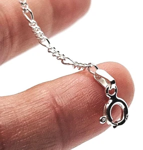 Sterling Silver Necklace Chain Long Figaro Stamped 925 Jewellery - 36inch - 2mm - Picture 1 of 16
