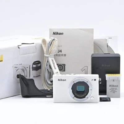 Nikon 1 J4 Mirrorless Digital Camera Body White w/Battery, Charger, Original Box - Image 1 of 4