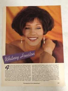 Whitney Houston Vintage Magazine Article One Page ART4 - Picture 1 of 2