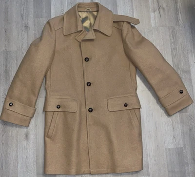 Abrigo DE COLECCIÓN Botánica 500 Mezcla de Lana Guisante 40 Botones de Cuero de Invierno Tostado Regular Foto 1 de 4