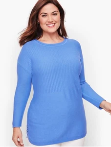 Talbots Sweater Womens 2X Blue Knit Pullover Preppy Soft Cozy Mature - Picture 1 of 9