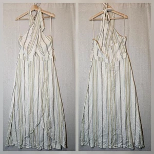 Happy Nature By Kate Hudson Women’s Halter Style Maxi Dress Size 14 NWT Cutout - Picture 1 of 11