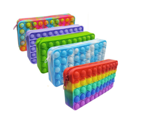 Pencil Case Push It Bubble Pop - Fidget Sensory Toy - Autism ADHD Stress Relief