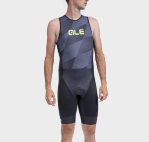 Ale Triathlon Back Zipper Skinsuit Kaula Olympic Tri S/less |Black-Men|BRAND NEW - Picture 1 of 6