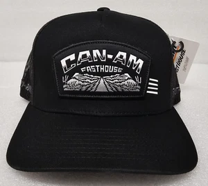 CAN-AM X FASTHOUSE ROAD PATCH CAP ONE SIZE BLACK CAN AM OFF ROAD HAT 2882300090 - Picture 1 of 9