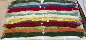 Multi Brand Paternayan Persian Tapestry Needlepoint Wool yarn 14 pc sampler Lot - Picture 1 of 20