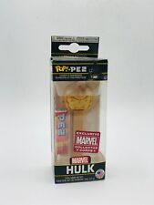 Funko Pop! Pez Marvel Gold Hulk Collector Corps Exclusive Candy and Dispenser